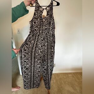 Target Black & White Patterned Women’s Jumpsuit